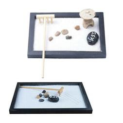 Zen 2 Pi&egrave;ces: Plateau, Sable, Cailloux, Ornement De Chambre