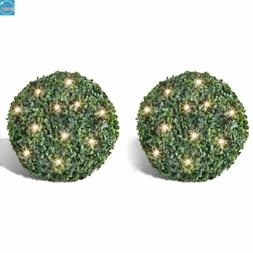 2x Boule Artificiel Ornements D&eacute;cor Maison paysage de jardi