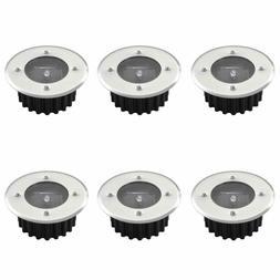 vidaXL 6x Lampe Solaire Ronde d'Ext&eacute;rieur &Eacute;clairage Lampe 
