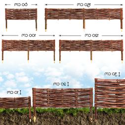 Bois Naturelle Pelouse Obstacle Plate-bande Saule Cl&ocirc;ture