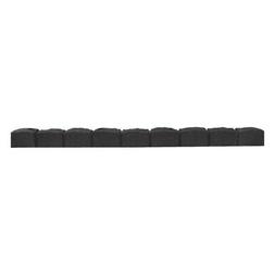 Flexible 122x7xh8cm, Gris, Caoutchouc + 4 Piquets De Fixatio