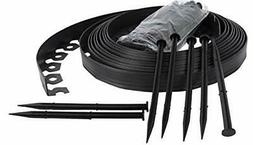 Flexible Plastique 4cm De Haut Noir 10 M&egrave;tres + 30 Clous