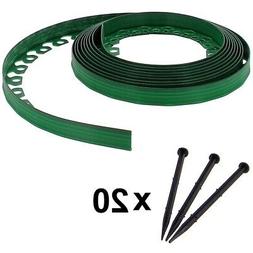 Flexible Verte - 3,8 Cm X 10 M&egrave;tres Avec 20 Piquets D'ancra