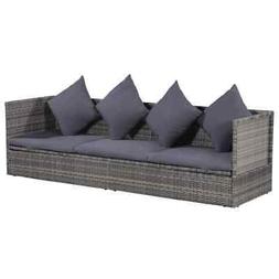 R&eacute;sine Tress&eacute;e Gris Fauteuil Chaise De Terrasse Balcon