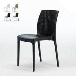 Poly Rattan Caf&egrave; Bar Glaciers Empilable Boheme Grand Soleil
