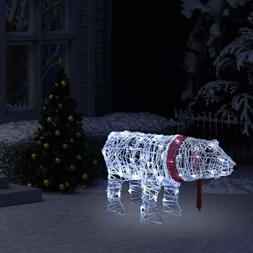 vidaXL D&eacute;coration Lumineuse de No&euml;l Ours 45 LED Acrylique 