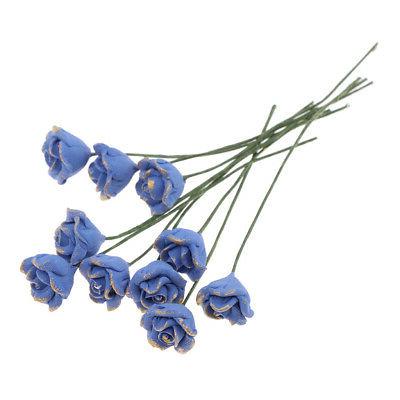 10pcs fleurs de jardin miniature decoration maison