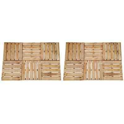 12x bois dalles de terrasse marron revetement