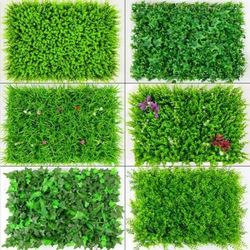 1x herbe artificiel vert plante lawns tapis