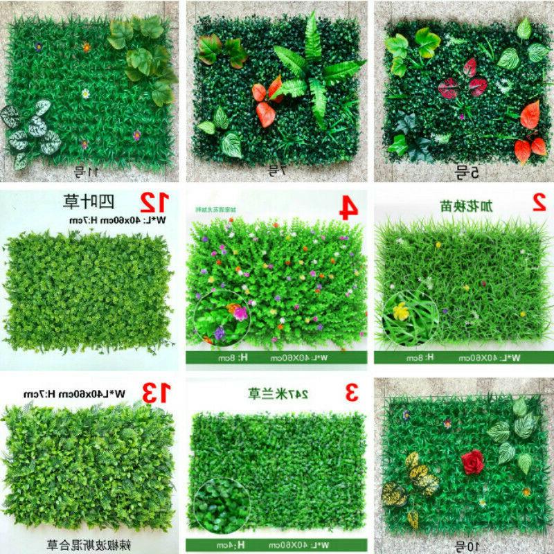 1x diy herbe artificiel vert plante lawns