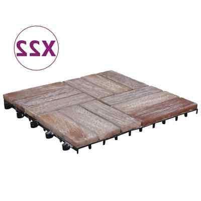 22x tuiles de terrasse bois de recuperation
