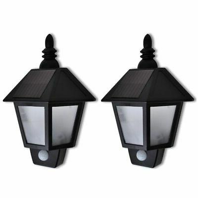 2x applique solaire de jardin detecteur de