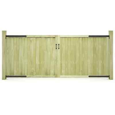 2x bois de pin impregne portillons de