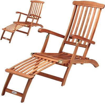 2x chaises longues en bois queen mary