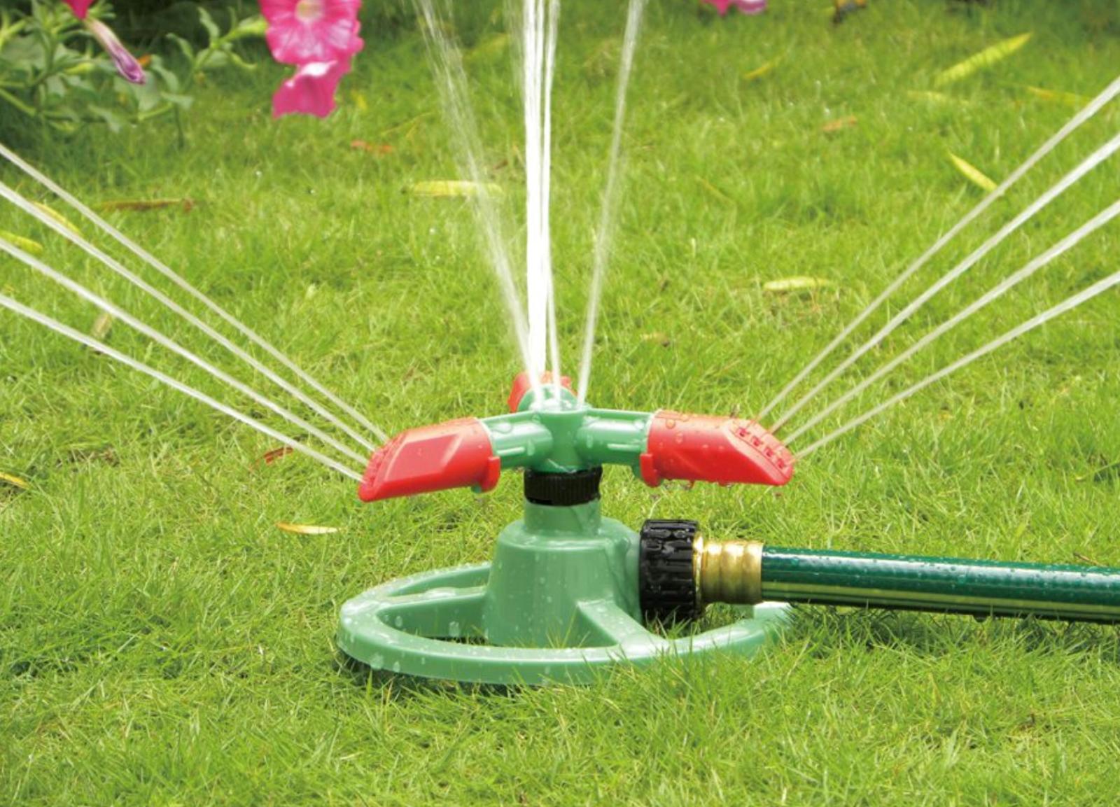 3 bras jardin rotatif arroseur pelouse jardin