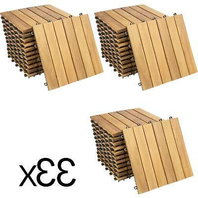 33x dalles de terrasse en bois d