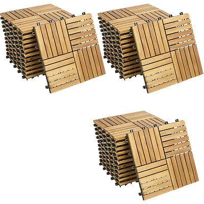 33x dalles de terrasse en bois pour