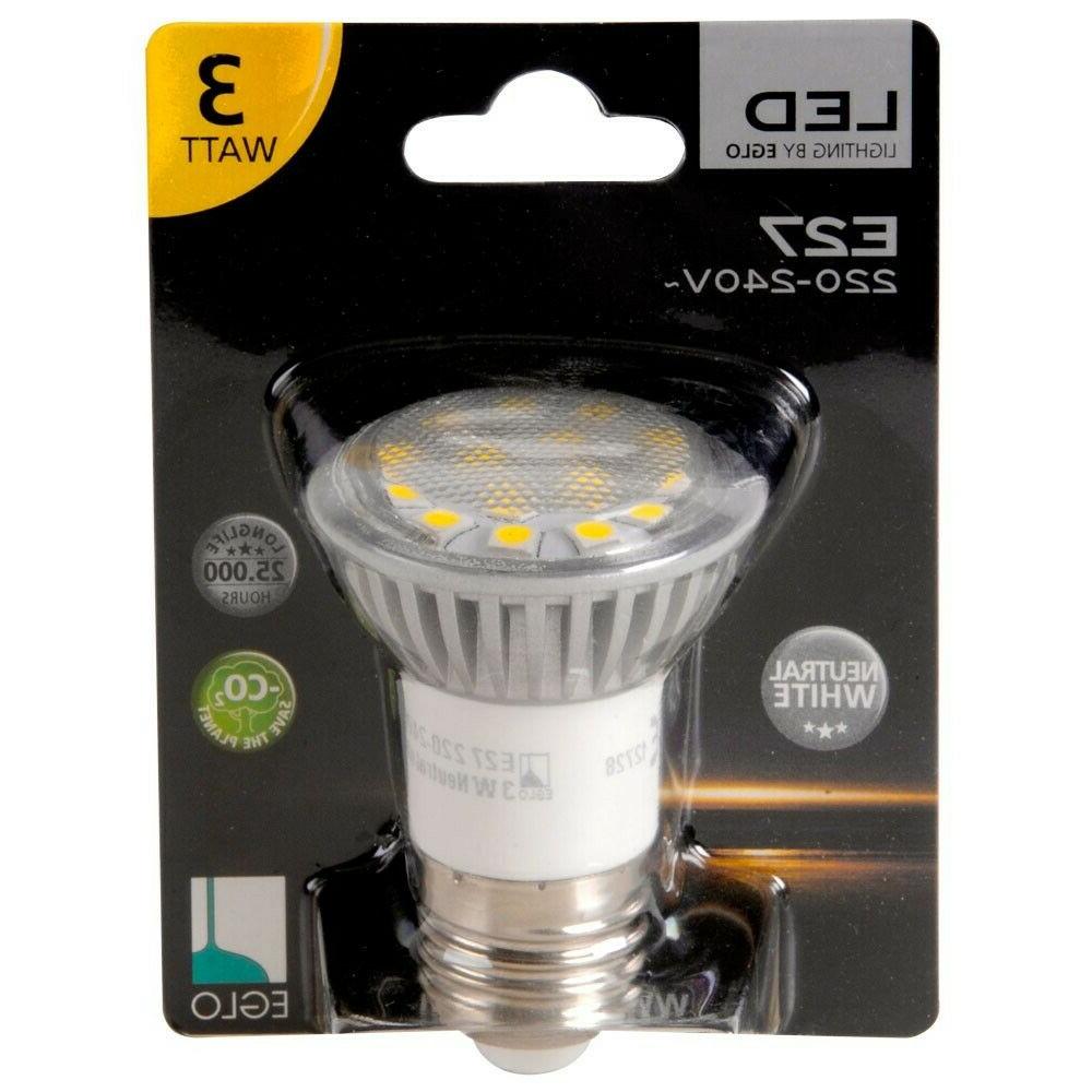 3w e27 led ampoule 180lm 4200k blanc