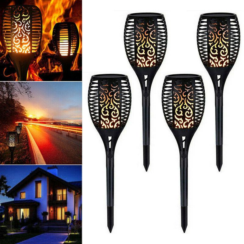 4pcs led lampe solaire exterieu eclairage lumiere