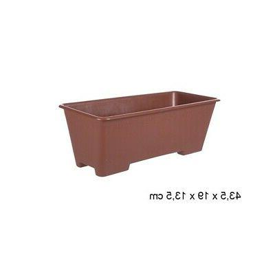 4x jardiniere elsa 5l pot plastique rectangle