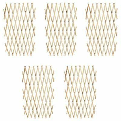 5x bois cloture extensible en treillis grillage