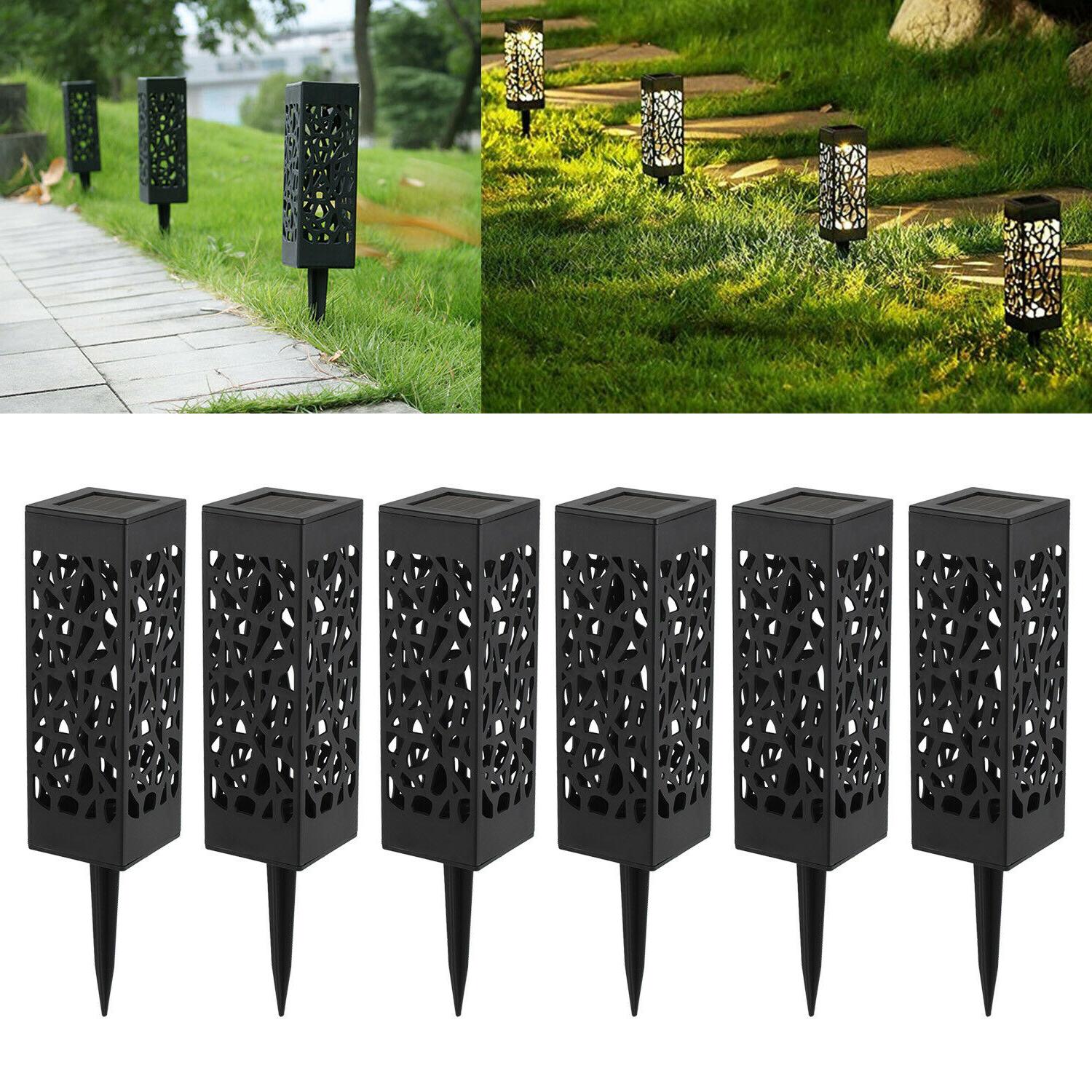 6x lampe solaire led eclairage de jardin