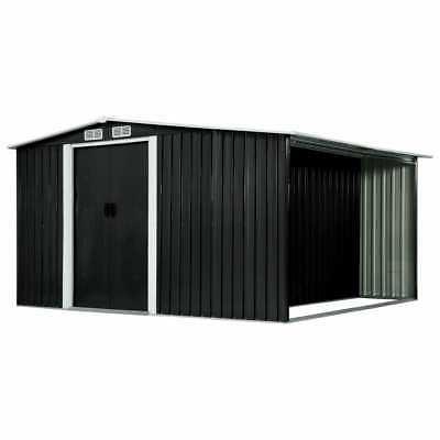 abri de jardin avec portes anthracite 329