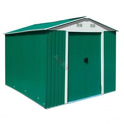 abri de jardin en metal vert leeds
