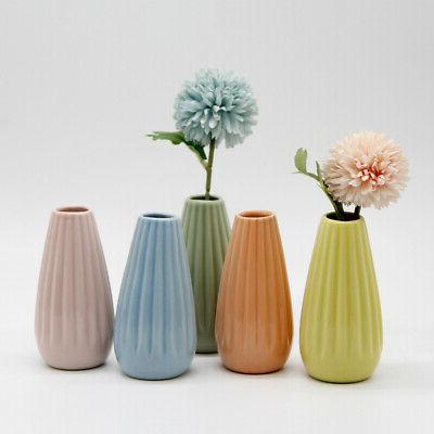 accueil jardin en ceramique mini vase stripe
