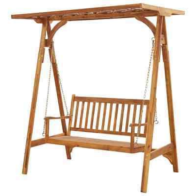 balancelle de jardin avec treillis bois d