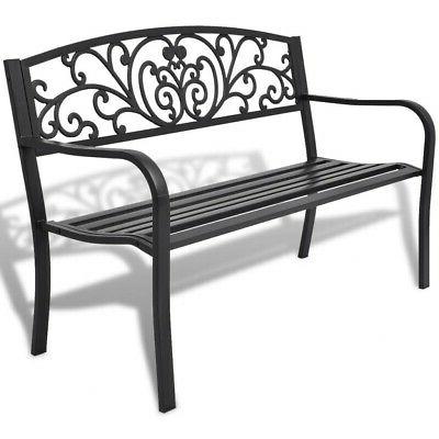 banc de jardin 127 cm fonte noir
