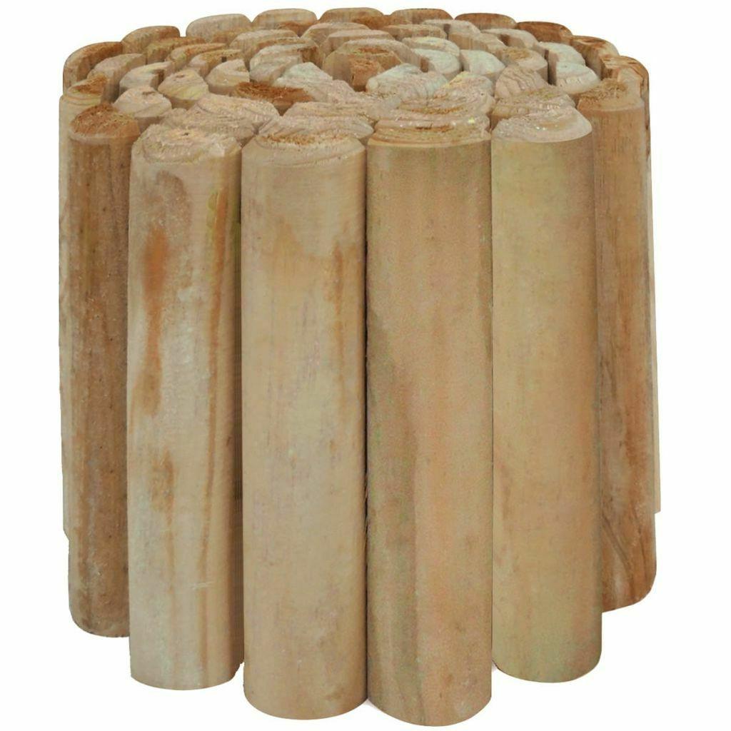 bois de pin impregne rouleau bordure de