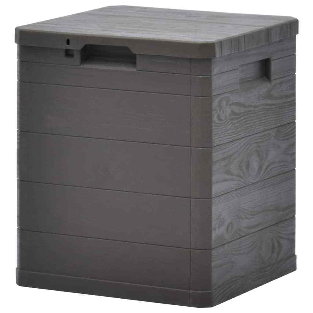 boite de rangement de jardin marron coffre