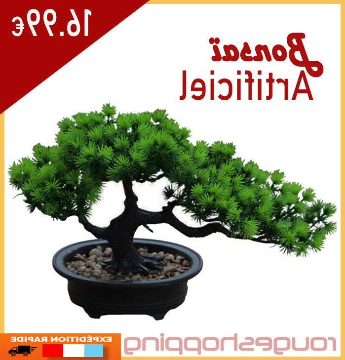 bonsai artificiel petit arbre fausse plantes pin