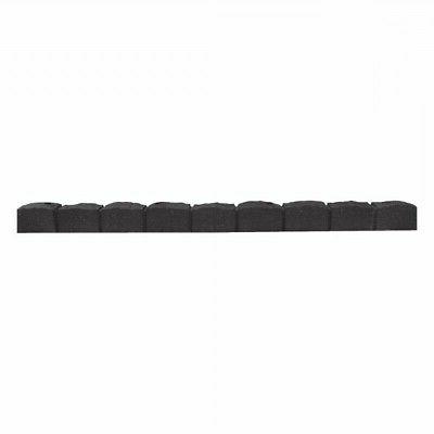 bordure de jardin flexible 122x7xh8cm gris caoutchouc