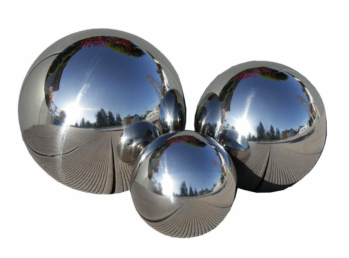 boule deco boule de jardin en acier