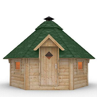 cabane de barbecue en bois gril avec
