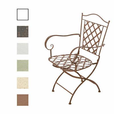 chaise de jardin en fer forge adara