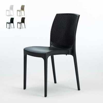 chaise de jardin poly rattan cafe bar