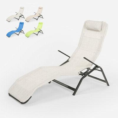 chaise longue de plage et de jardin