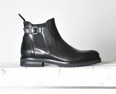 chaussure homme bottines chausson cuir boucle noir