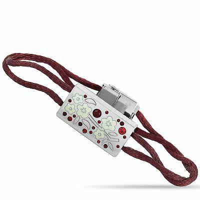 chinois jardin acier inoxydable email bracelet cristal