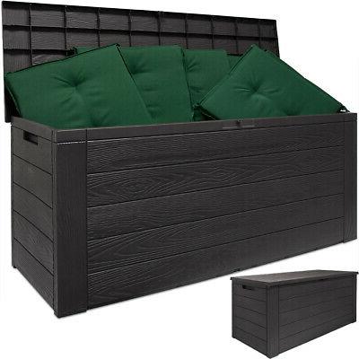 coffre de rangement effet bois 120x46x57cm couvercle