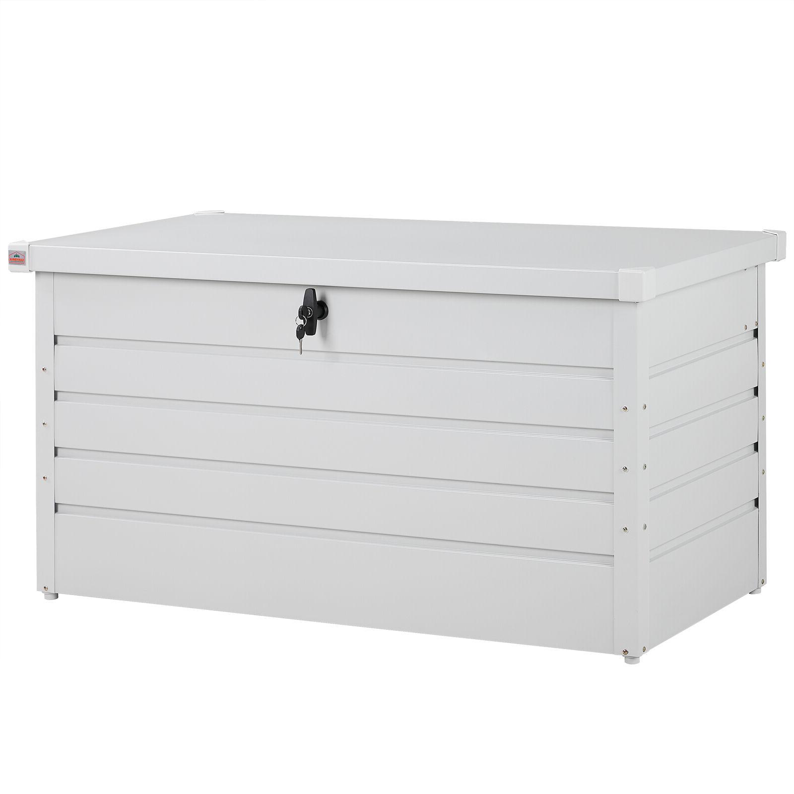 coffre de rangement tole d acier blanc