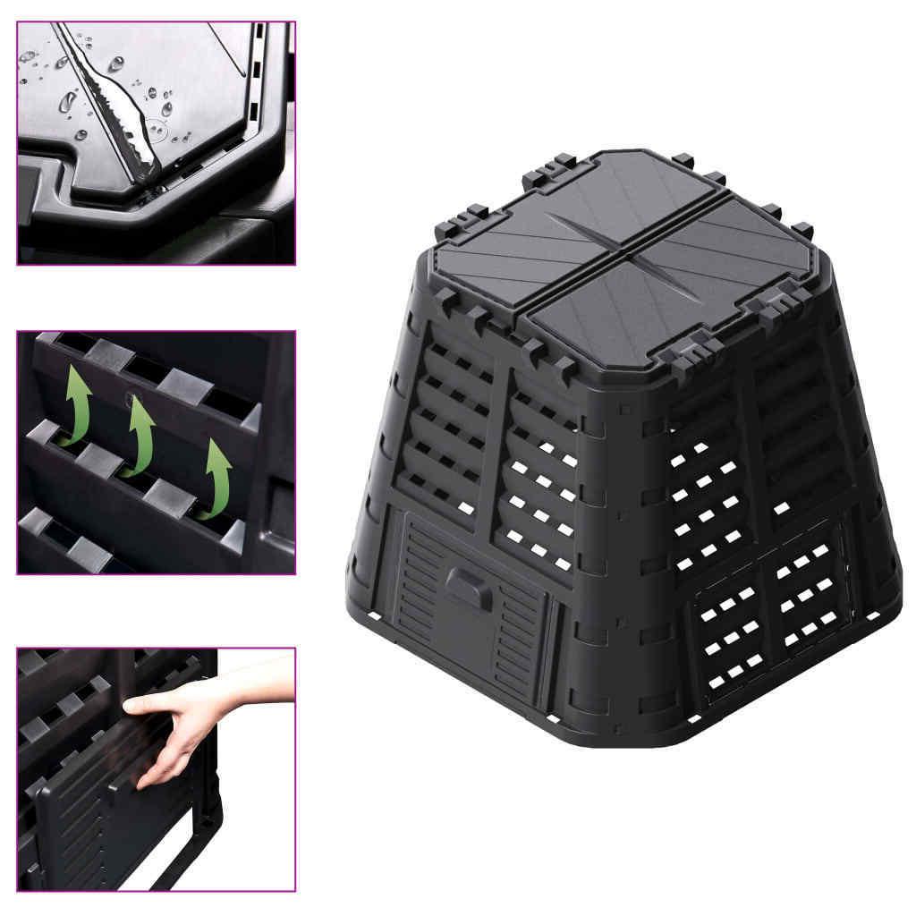 composteur de jardin 480 l bac a