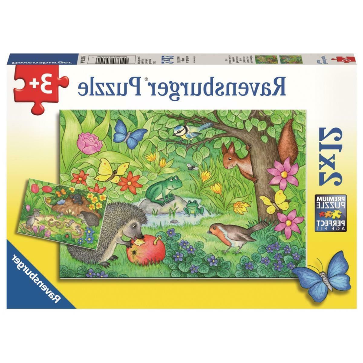 enfants puzzle 2 x 12 pieces animaux