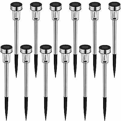 ensemble 12x lampe solaire led lumiere rechargeable