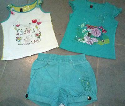 ensemble fille 4 ans jardin extraordinaire short