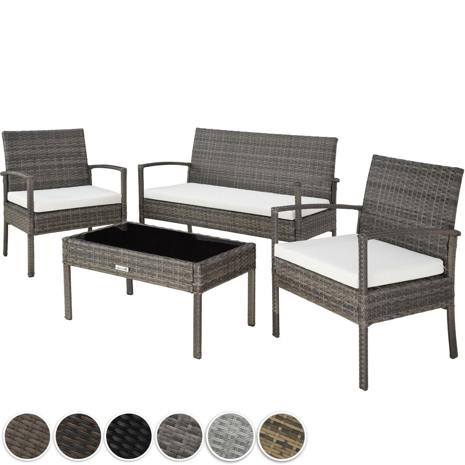 ensemble salon de jardin en resine tressee