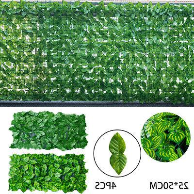 gb artificiel haie feuille jardin cloture rouleau